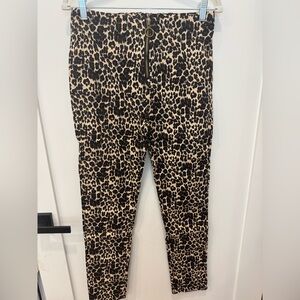 Hayden Los Angeles Animal Print Zipper Pants L
